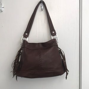 Brown leather bag. Never used.